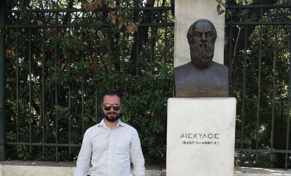 Founder with Aeschylus